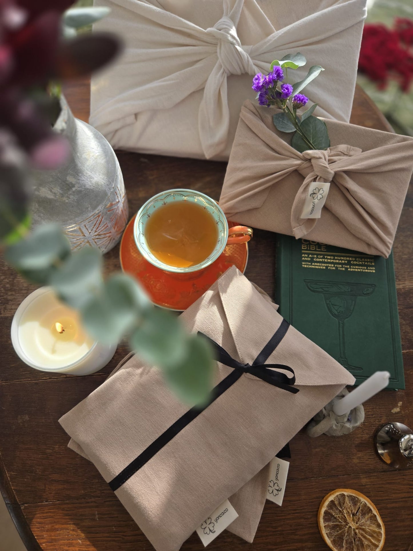 Fabric gift envelope (large books)