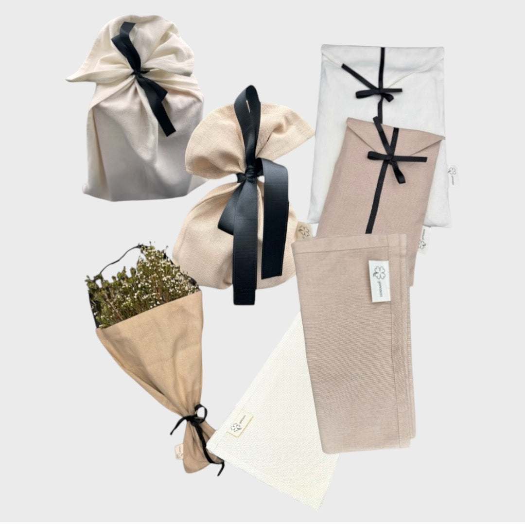Fabric gift wrapping bundle - Yonca