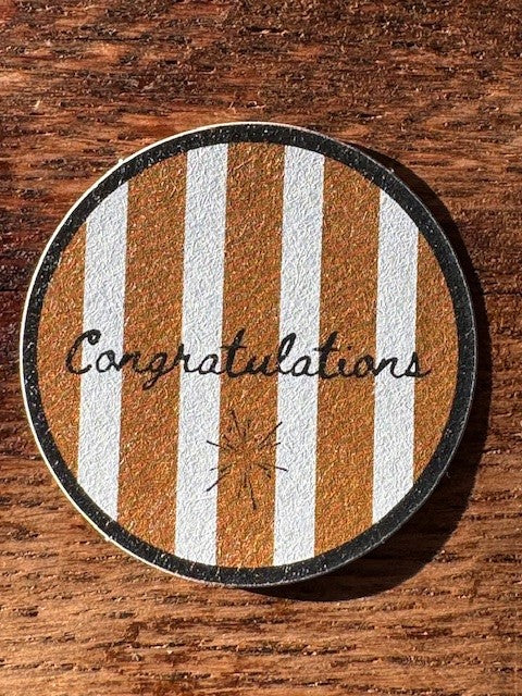 Kraft sticker (Congratulations)