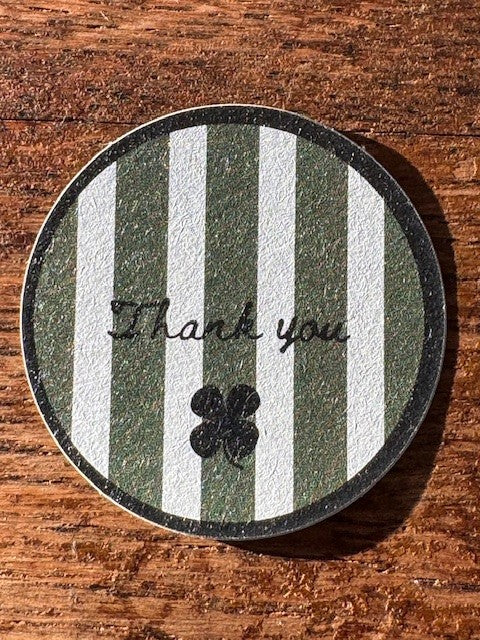 Kraft sticker (Thank you)