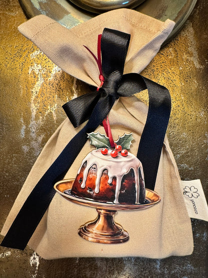 Wooden ornament - Christmas Pudding